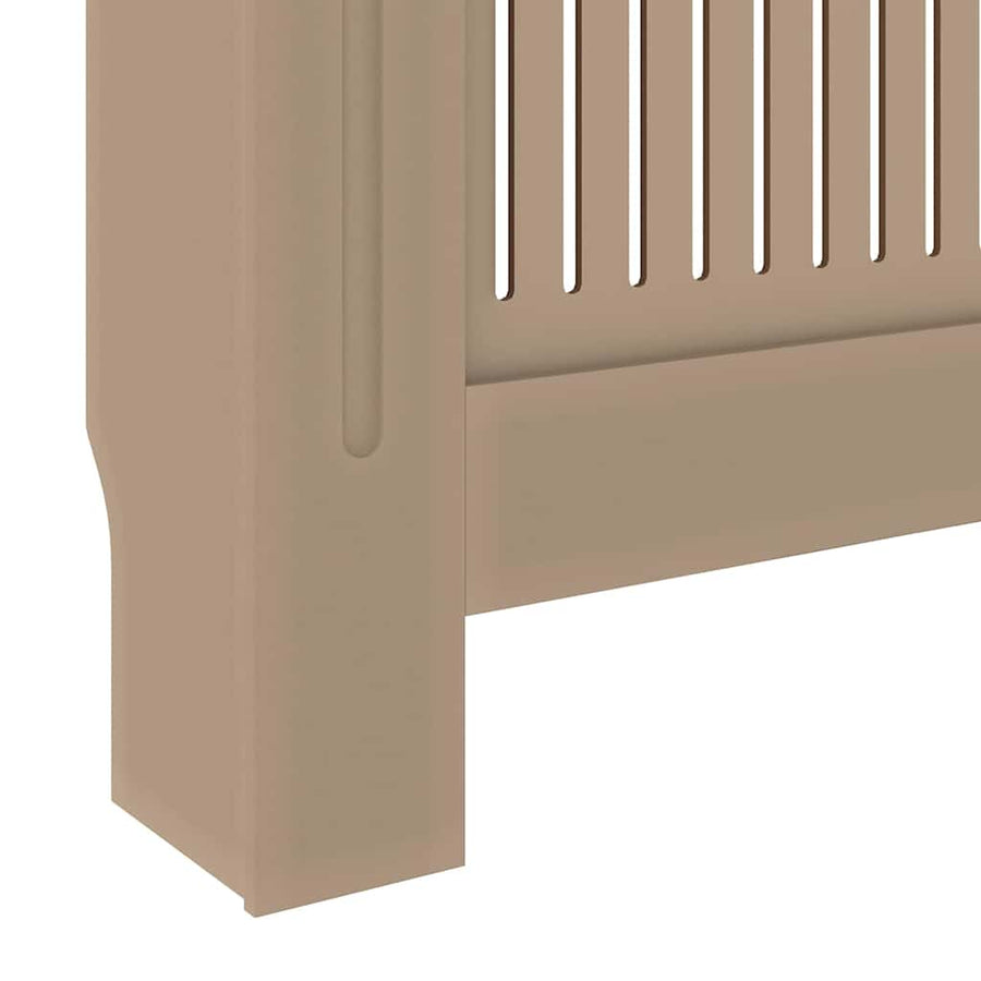 Radiatorafdekking 2 pcs Bruin 205 x 20,5 x 81,5cm Bewerkt hout