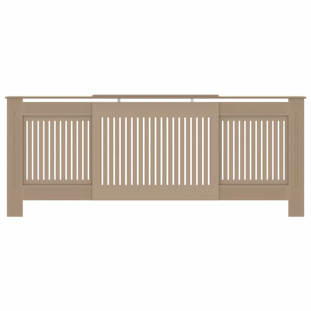 Radiatorafdekking 2 pcs Bruin 205 x 20,5 x 81,5cm Bewerkt hout