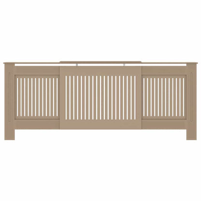 Radiatorafdekking 2 pcs Bruin 205 x 20,5 x 81,5cm Bewerkt hout