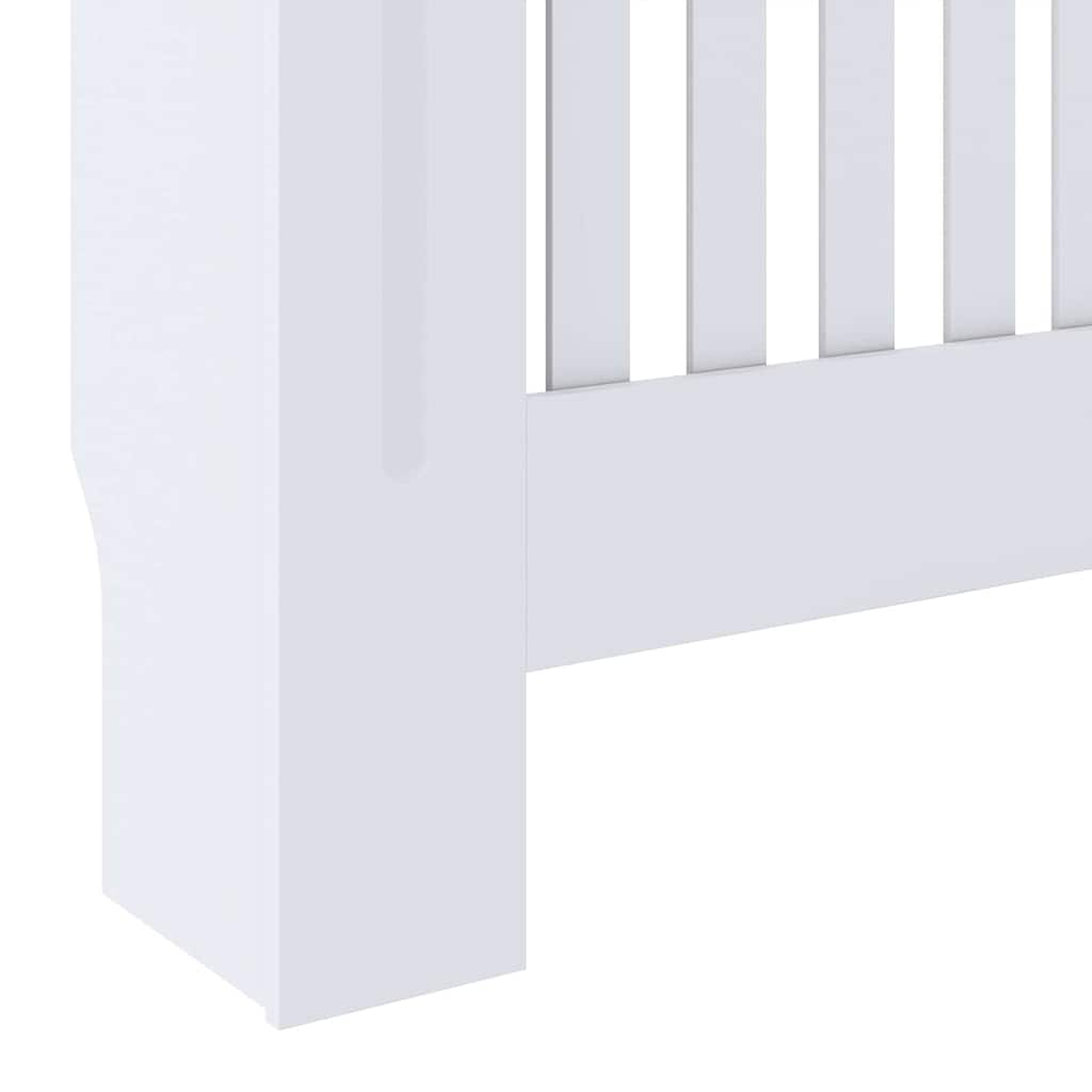 Radiatorafdekking 2 pcs Wit 78 x 19 x 81,5cm Bewerkt hout