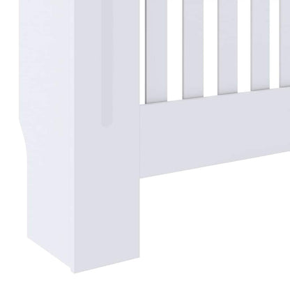 Radiatorafdekking 2 pcs Wit 78 x 19 x 81,5cm Bewerkt hout