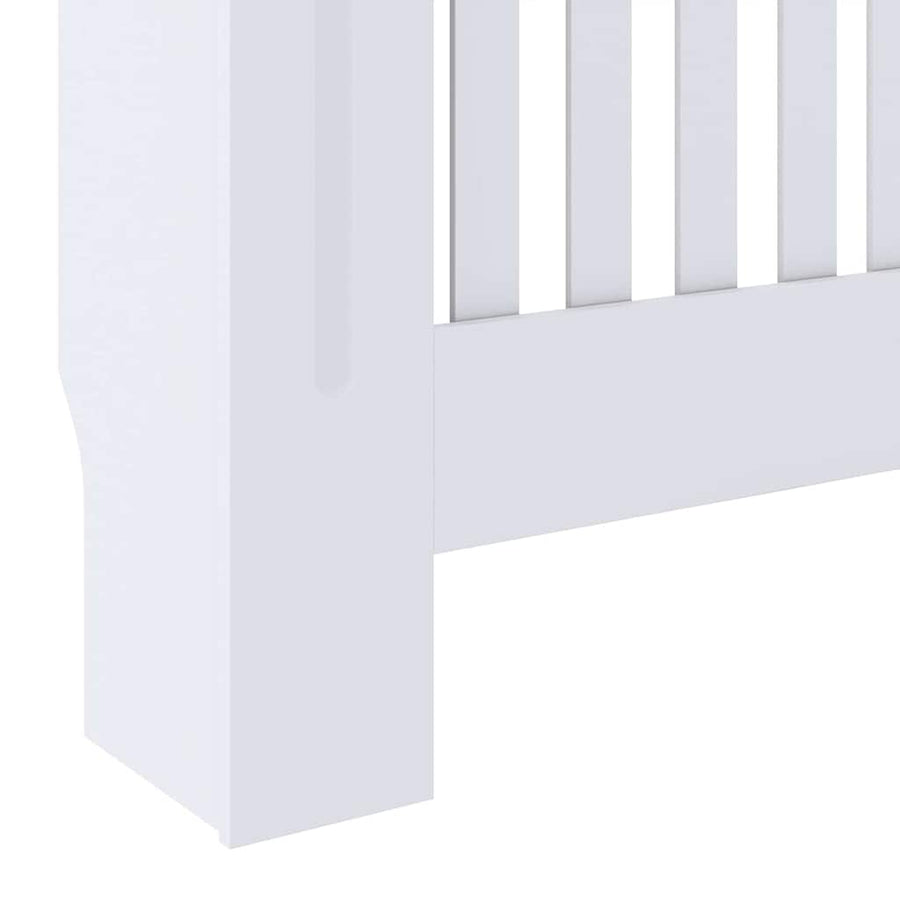 Radiatorafdekking 2 pcs Wit 78 x 19 x 81,5cm Bewerkt hout
