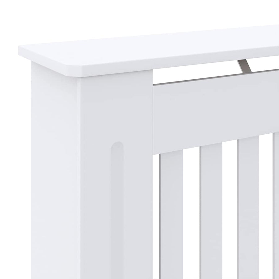 Radiatorafdekking 2 pcs Wit 78 x 19 x 81,5cm Bewerkt hout