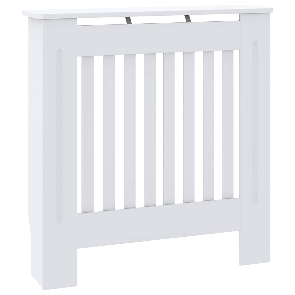 Radiatorafdekking 2 pcs Wit 78 x 19 x 81,5cm Bewerkt hout