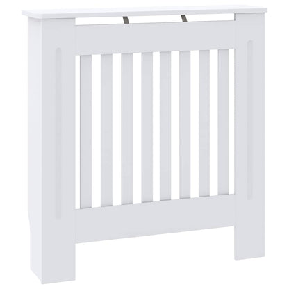 Radiatorafdekking 2 pcs Wit 78 x 19 x 81,5cm Bewerkt hout