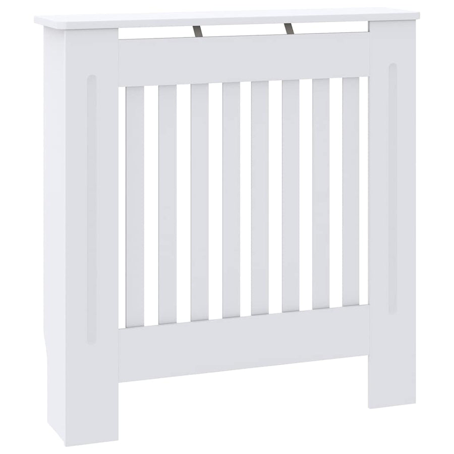 Radiatorafdekking 2 pcs Wit 78 x 19 x 81,5cm Bewerkt hout