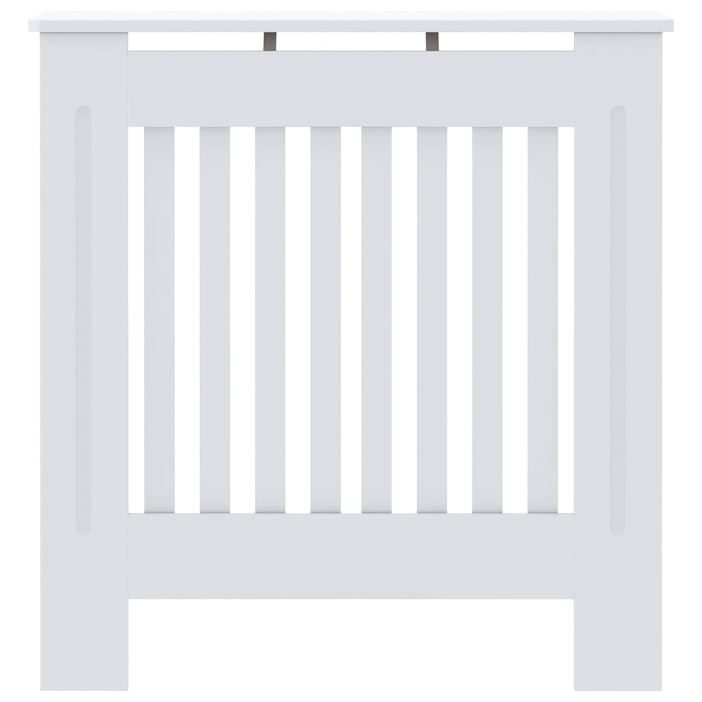 Radiatorafdekking 2 pcs Wit 78 x 19 x 81,5cm Bewerkt hout