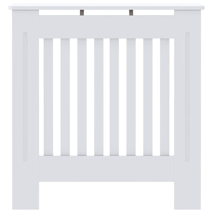 Radiatorafdekking 2 pcs Wit 78 x 19 x 81,5cm Bewerkt hout