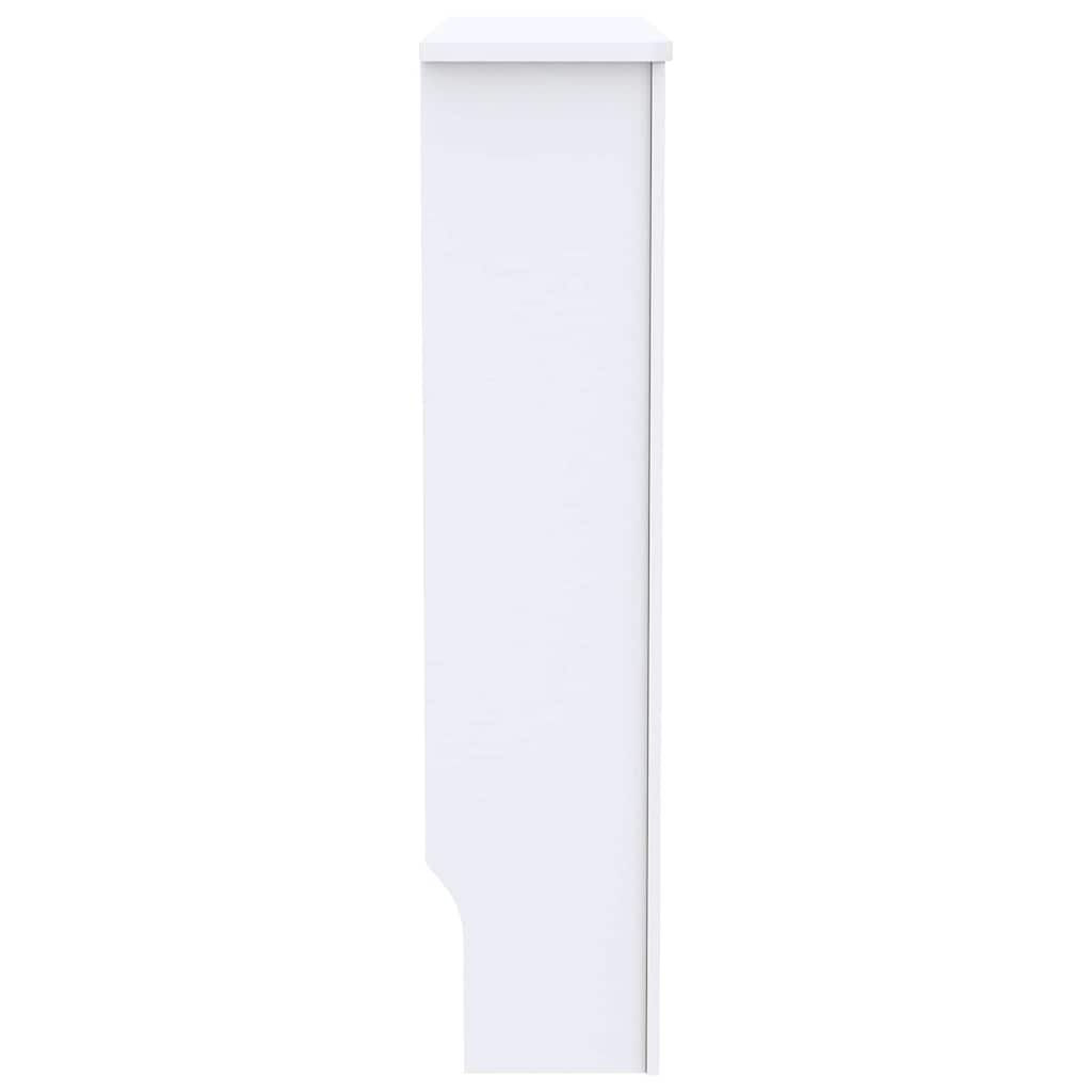 Radiatorafdekking 2 pcs Wit 78 x 19 x 81,5cm Bewerkt hout
