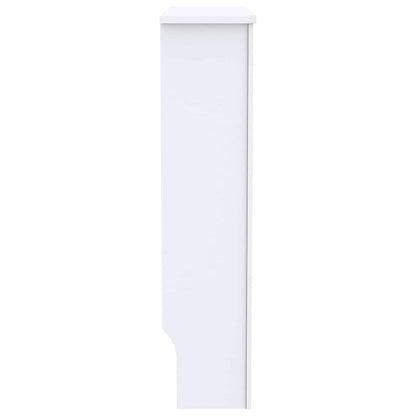 Radiatorafdekking 2 pcs Wit 78 x 19 x 81,5cm Bewerkt hout