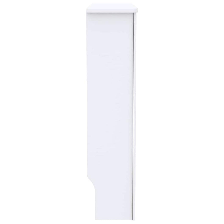 Radiatorafdekking 2 pcs Wit 78 x 19 x 81,5cm Bewerkt hout