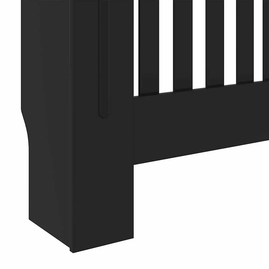 Radiatorafdekking Zwart 78 x 19 x 81,5cm Bewerkt hout