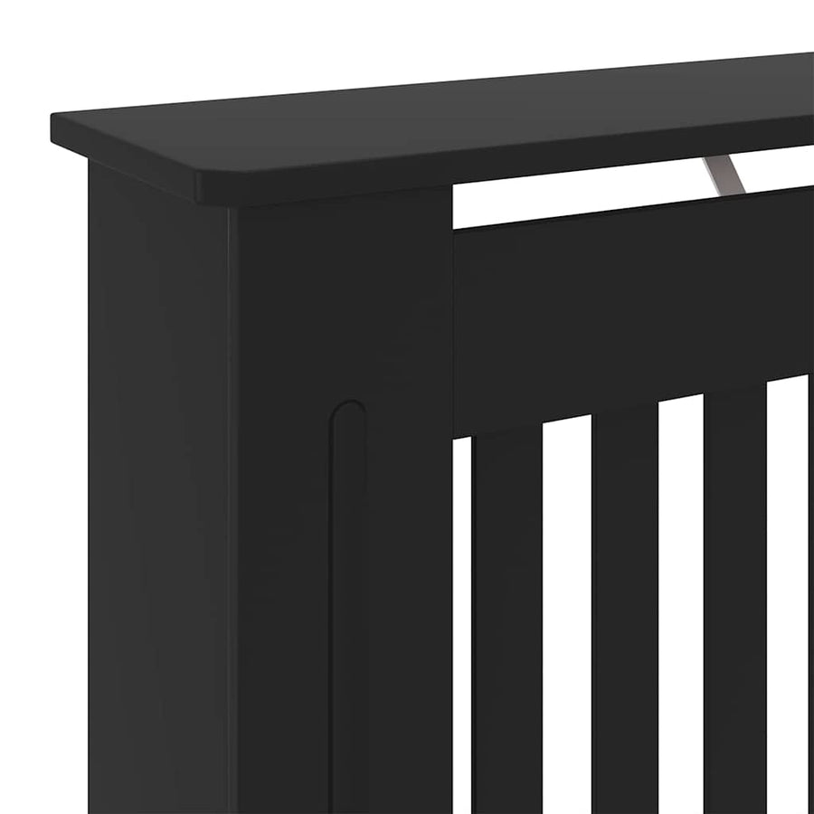 Radiatorafdekking Zwart 78 x 19 x 81,5cm Bewerkt hout