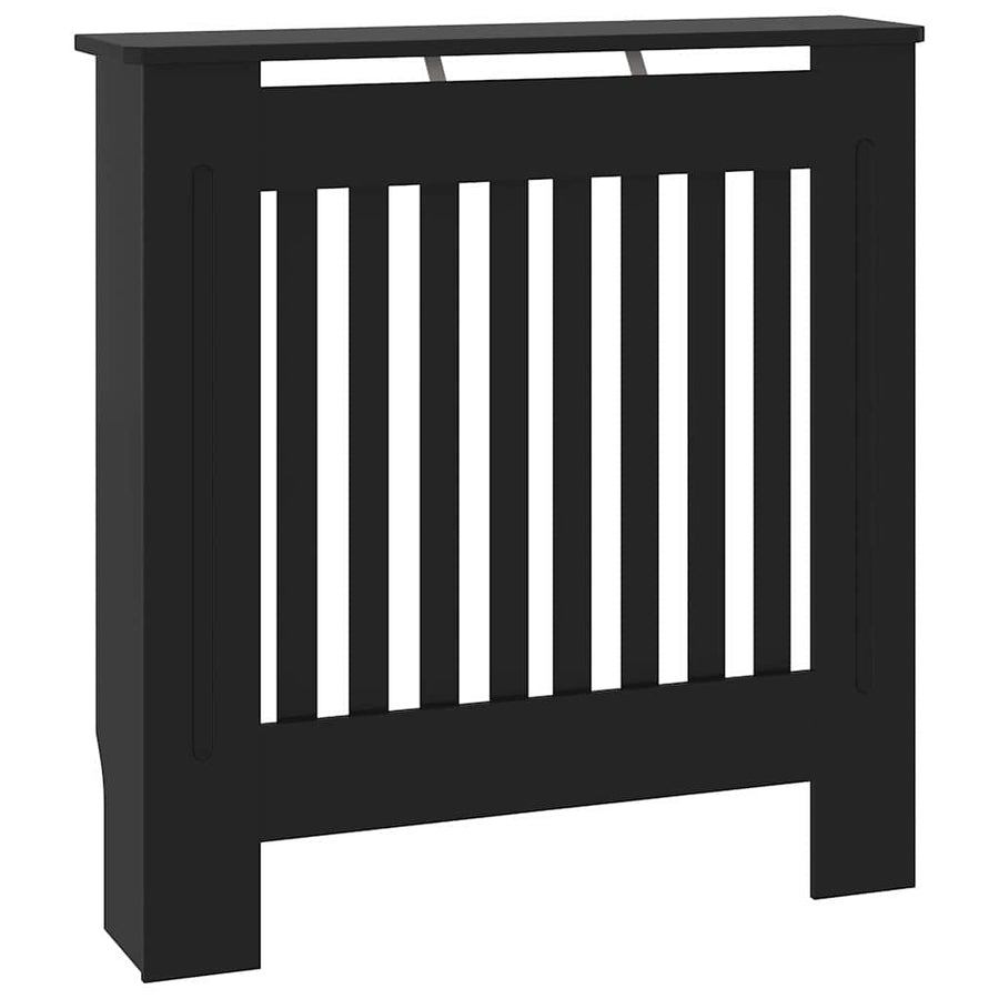 Radiatorafdekking Zwart 78 x 19 x 81,5cm Bewerkt hout