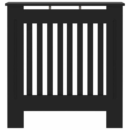 Radiatorafdekking Zwart 78 x 19 x 81,5cm Bewerkt hout