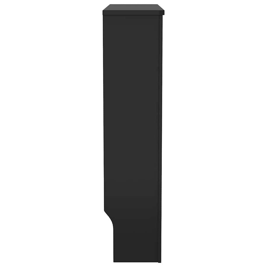 Radiatorafdekking Zwart 78 x 19 x 81,5cm Bewerkt hout