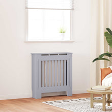 Radiatorafdekking Grijs 78 x 19 x 81,5cm Bewerkt hout