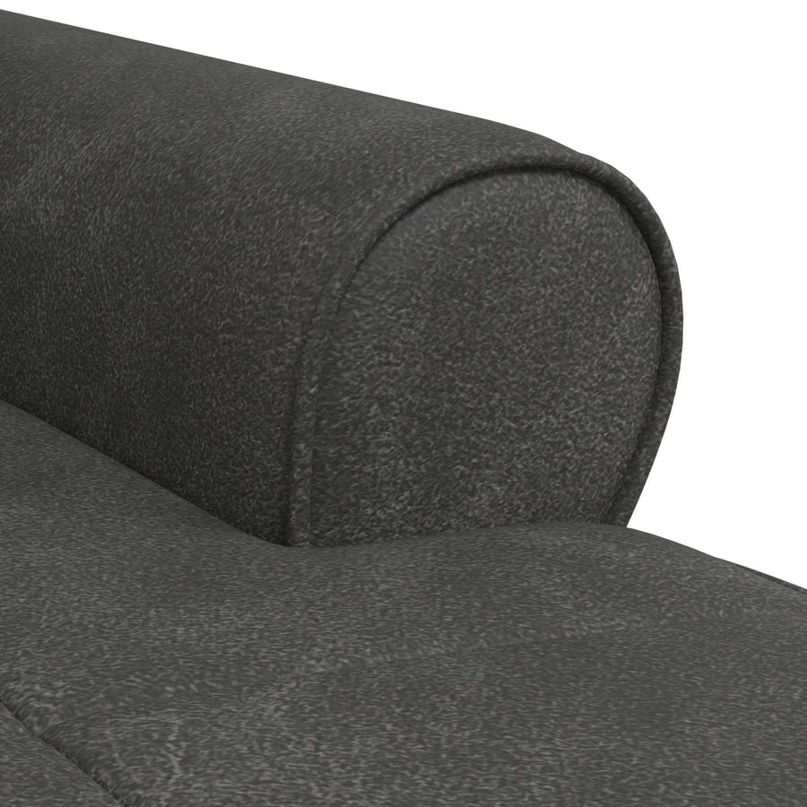 Chaise Lounge met kussen Zwart 91 x 157 x 91 cm Antiek PU