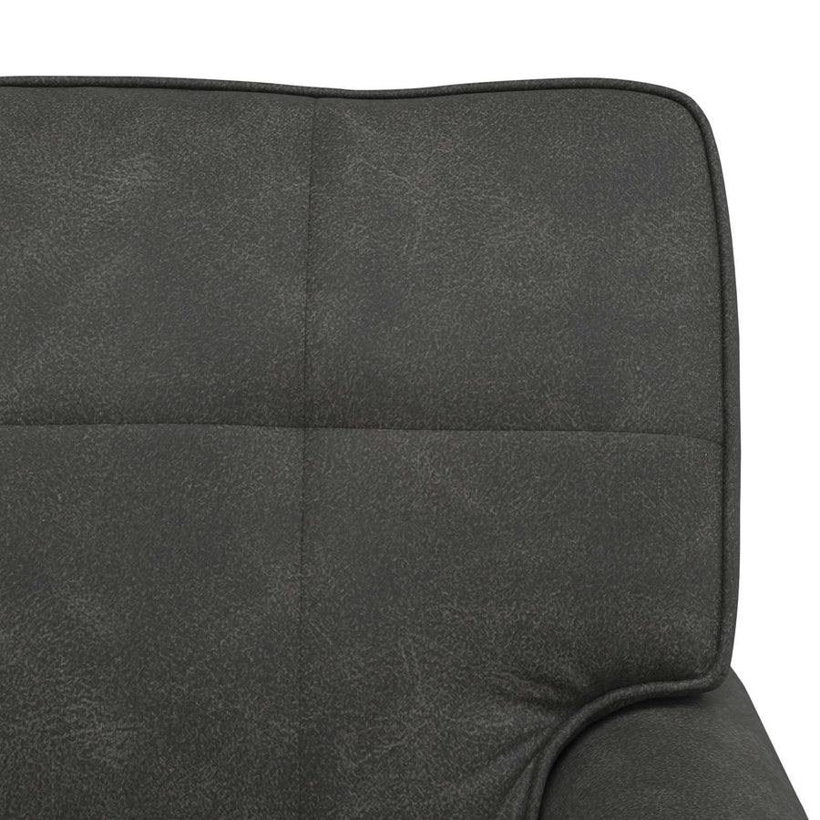 Chaise Lounge met kussen Zwart 91 x 157 x 91 cm Antiek PU