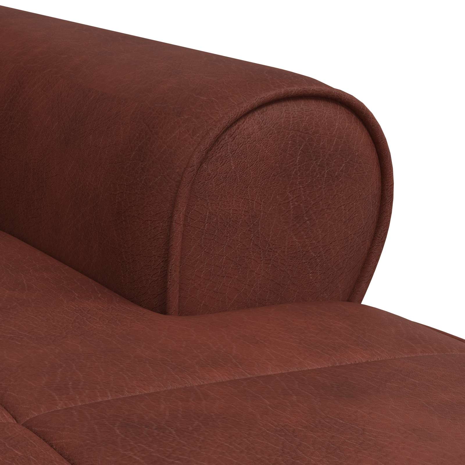 Chaise Lounge Glanzend Bruin 91 x 157 x 91 cm Antiek PU