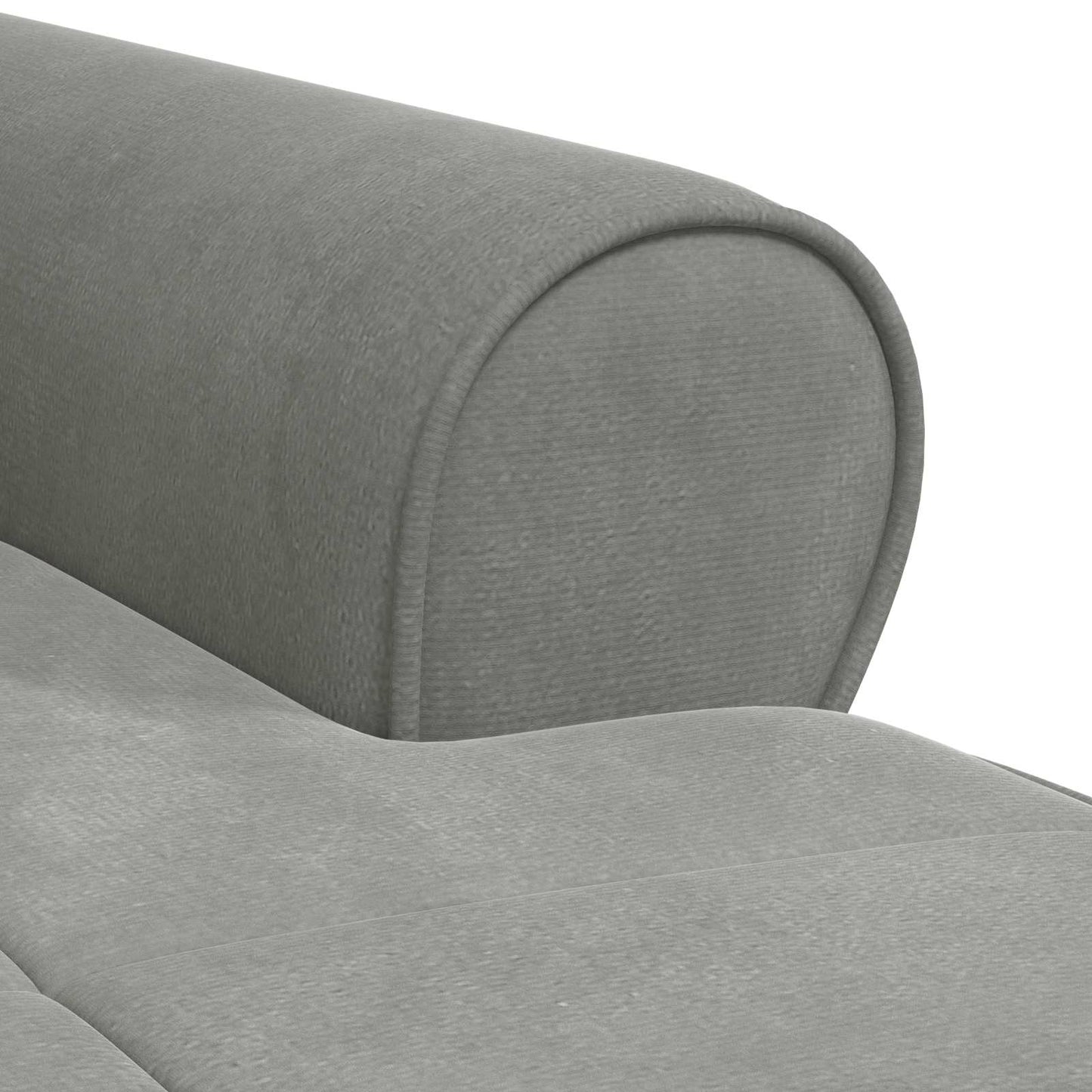Chaise Lounge met kussen Lichtgrijs 91 x 157 x 91 cm Fluweel