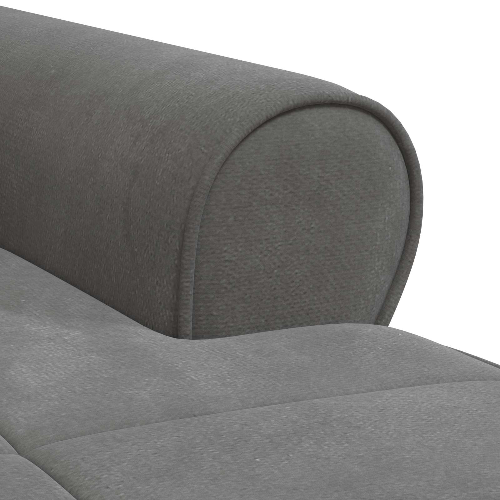 Chaise Lounge met kussen Donkergrijs 91 x 157 x 91 cm Fluweel