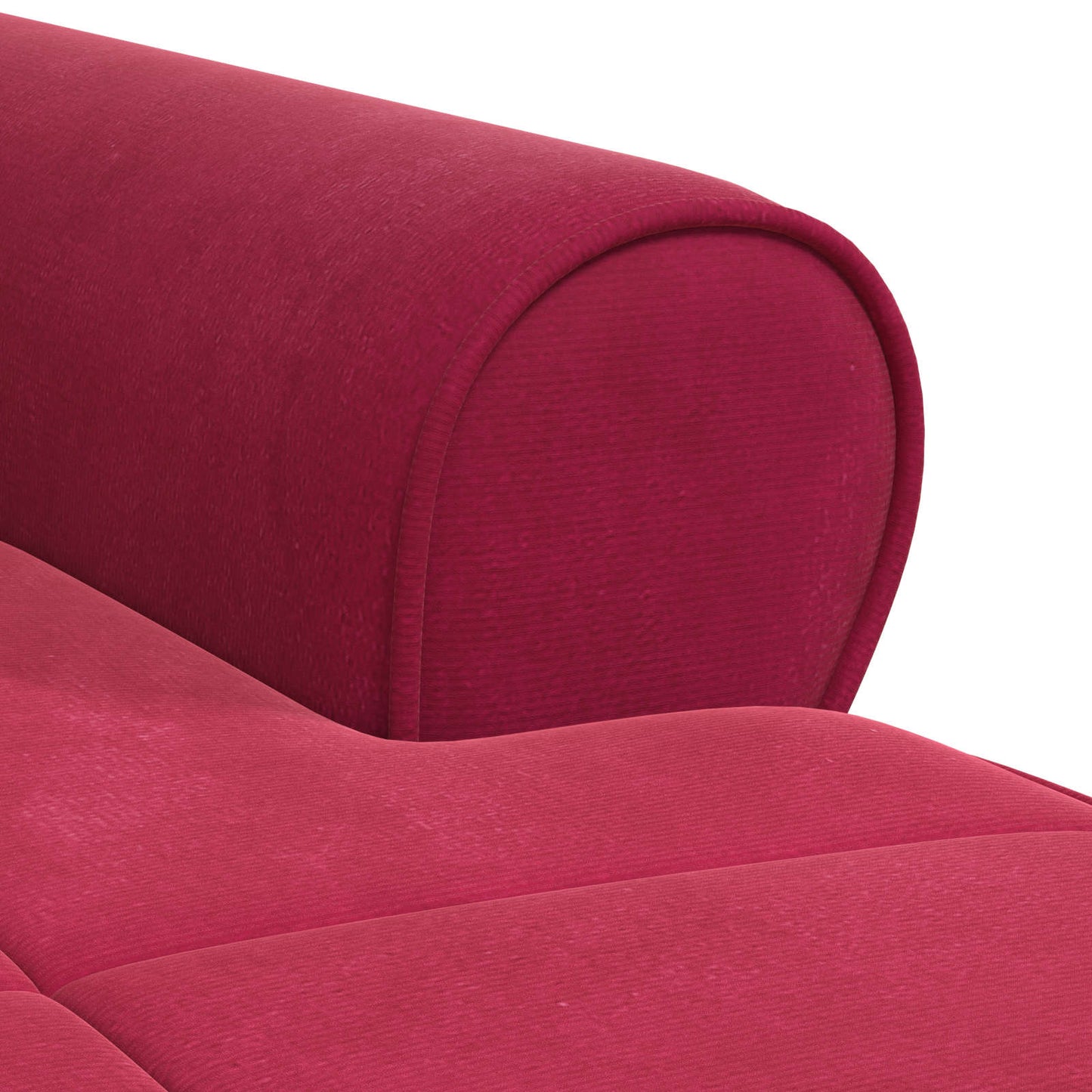 Chaise Lounge met kussen Wijnrood 91 x 157 x 91 cm Fluweel