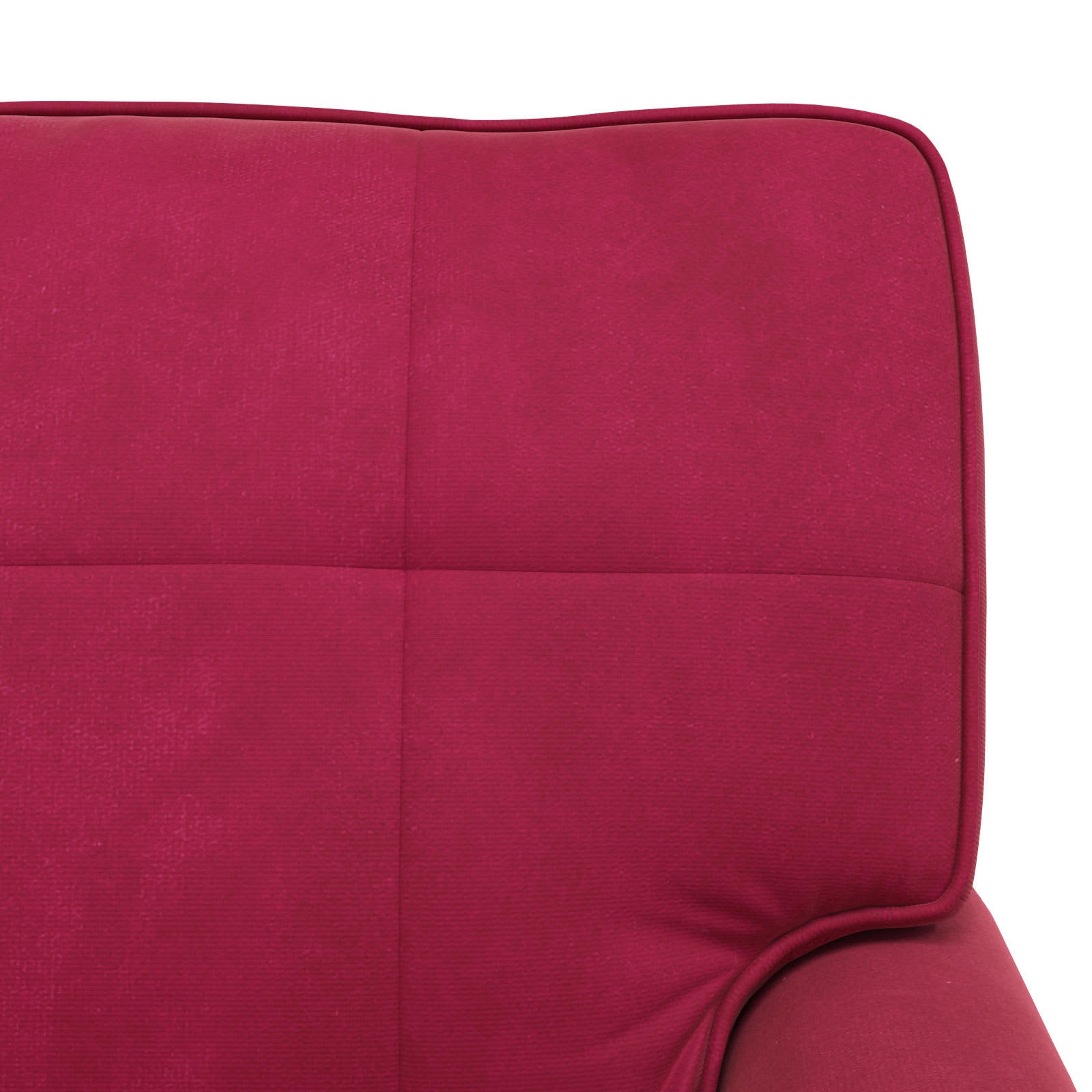 Chaise Lounge met kussen Wijnrood 91 x 157 x 91 cm Fluweel
