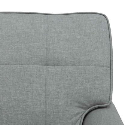 Chaise Lounge met kussen Lichtgrijs 91 x 157 x 91 cm Stof