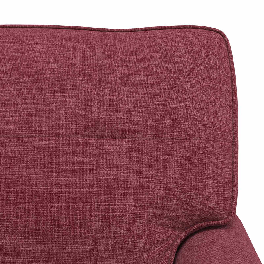 Chaise Lounge met kussen Wijnrood 91 x 157 x 91 cm Stof
