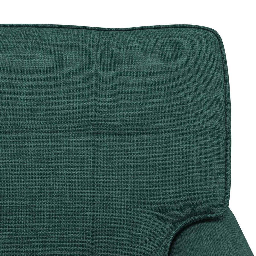 Chaise Lounge met kussen Donkergroen 91 x 157 x 91 cm Stof