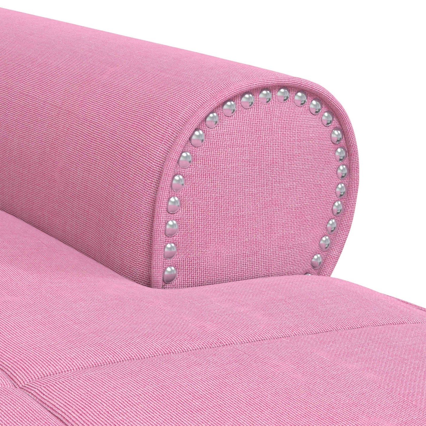 Chaise Lounge met kussen Roze 91 x 157 x 91 cm Stof