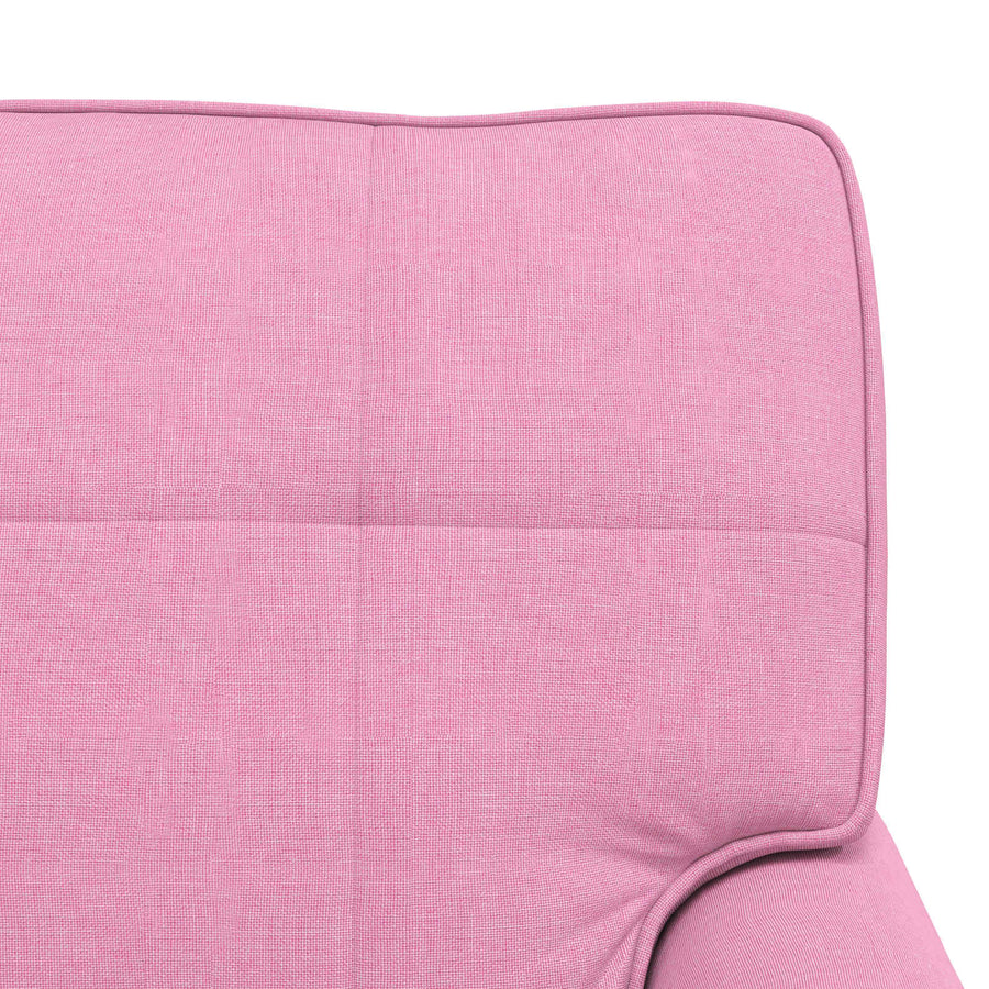 Chaise Lounge met kussen Roze 91 x 157 x 91 cm Stof