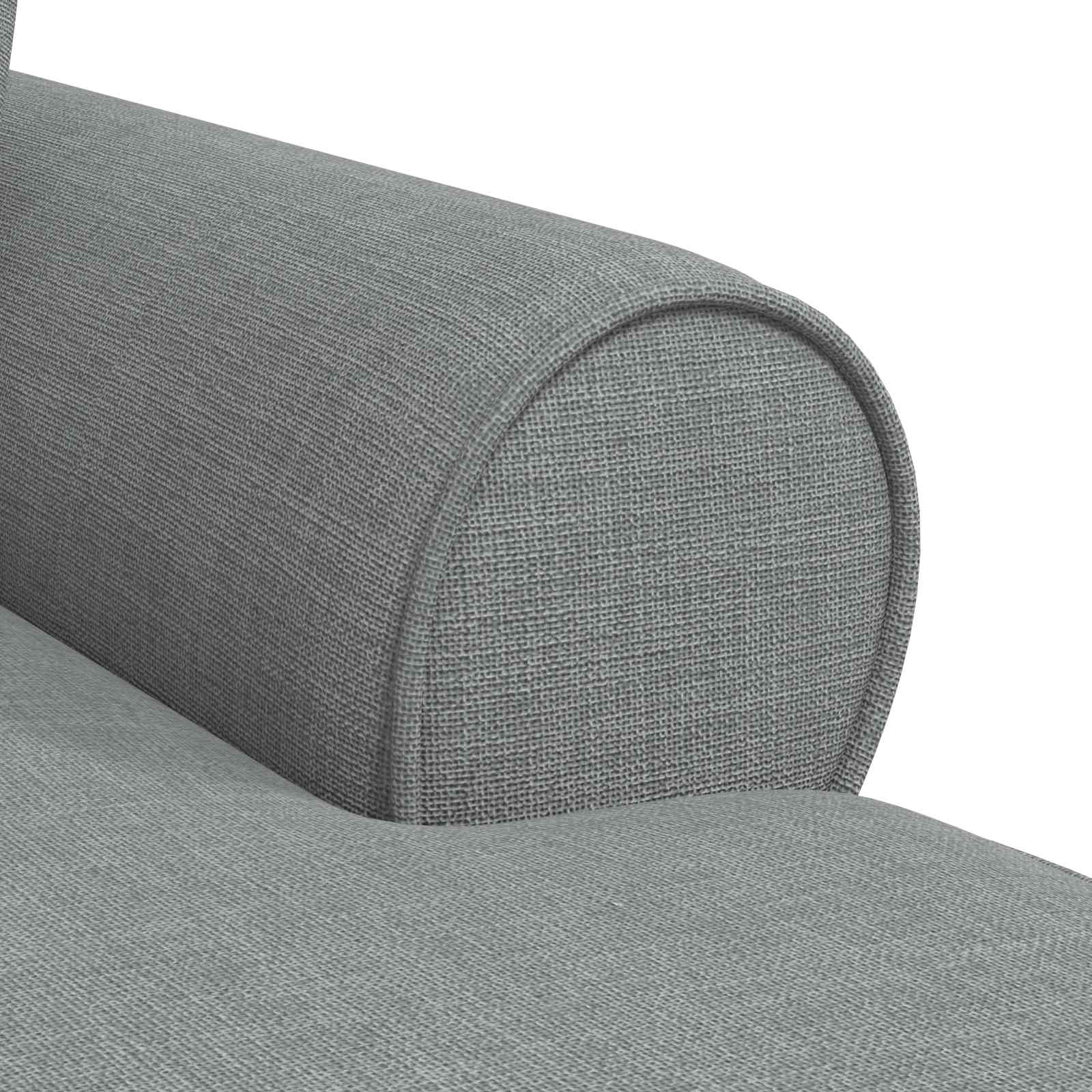 Chaise Lounge Met Rok 91 X 157 X 91 Cm Stof Lichtgrijs