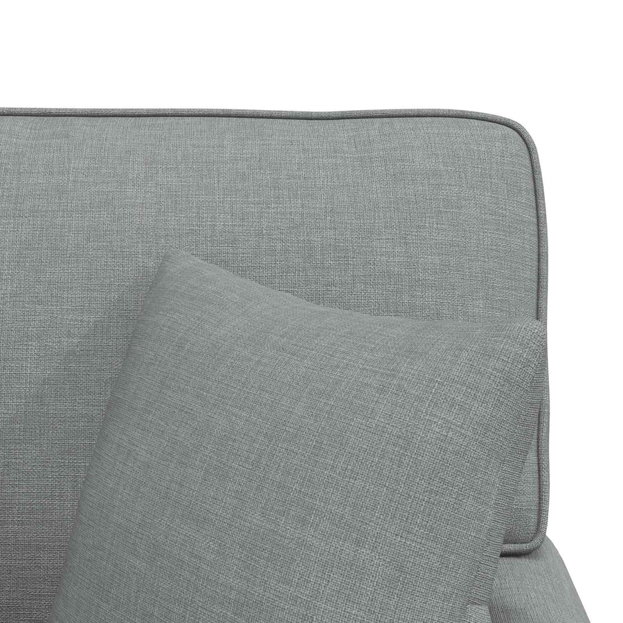 Chaise Lounge Met Rok 91 X 157 X 91 Cm Stof Lichtgrijs