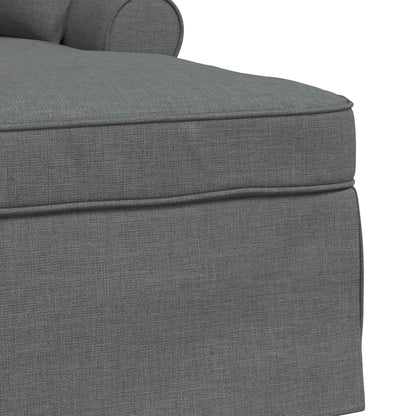 Chaise Lounge Met Rok 91 X 157 X 91 Cm Stof Donkergrijs