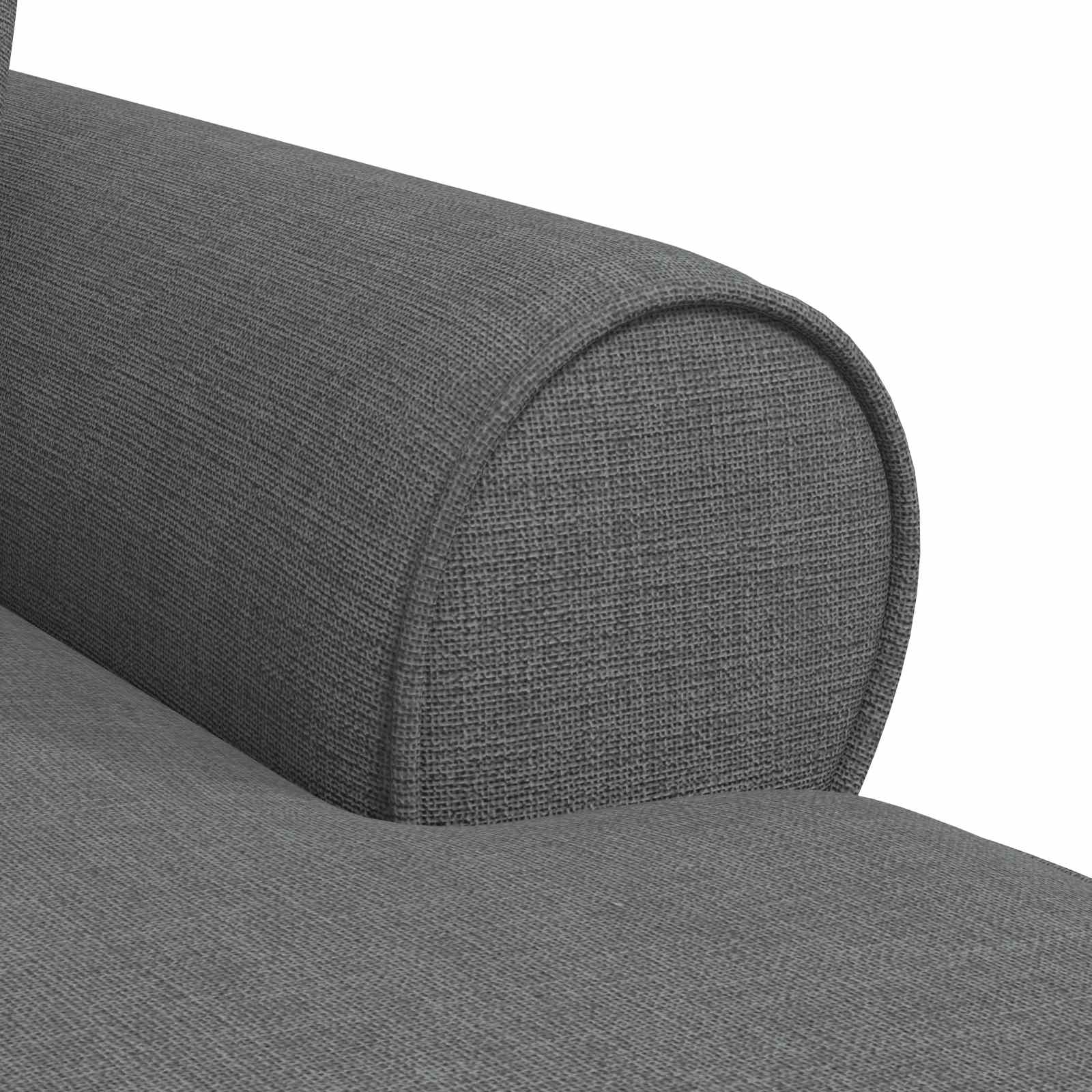 Chaise Lounge Met Rok 91 X 157 X 91 Cm Stof Donkergrijs