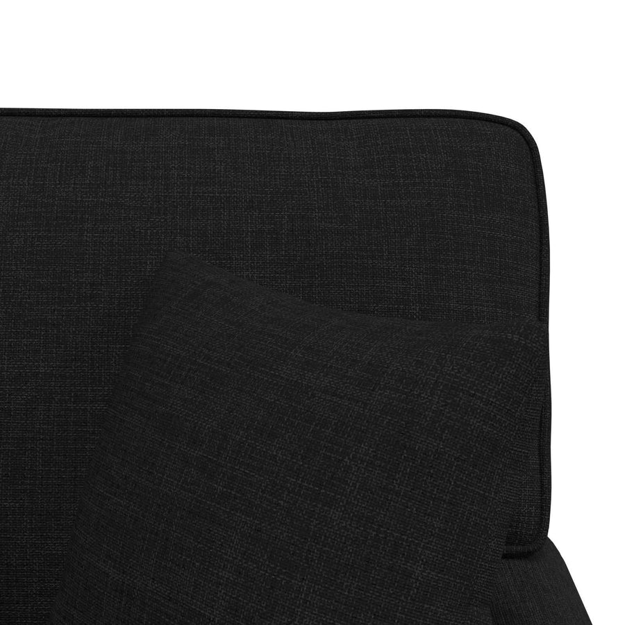 Chaise Lounge Met Rok Met Kussen 91 X 157 X 91 Cm Stof Zwart