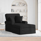 Chaise lounge 91x157x91 cm stof zwart