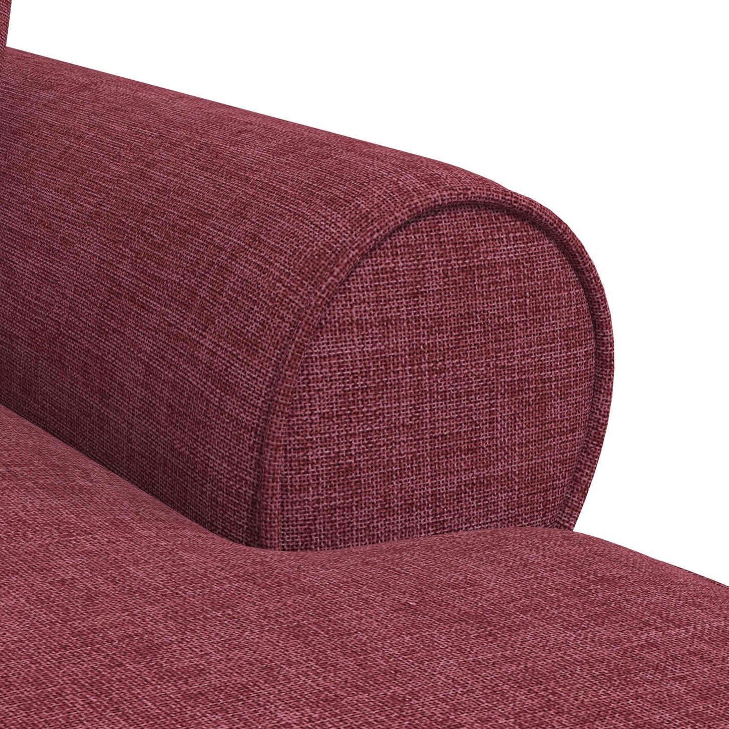 Chaise Lounge Met Rok Met Kussen 91 X 157 X 91 Cm Stof Wijnrood