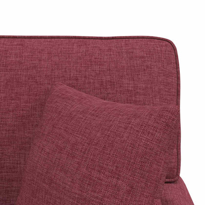 Chaise Lounge Met Rok Met Kussen 91 X 157 X 91 Cm Stof Wijnrood