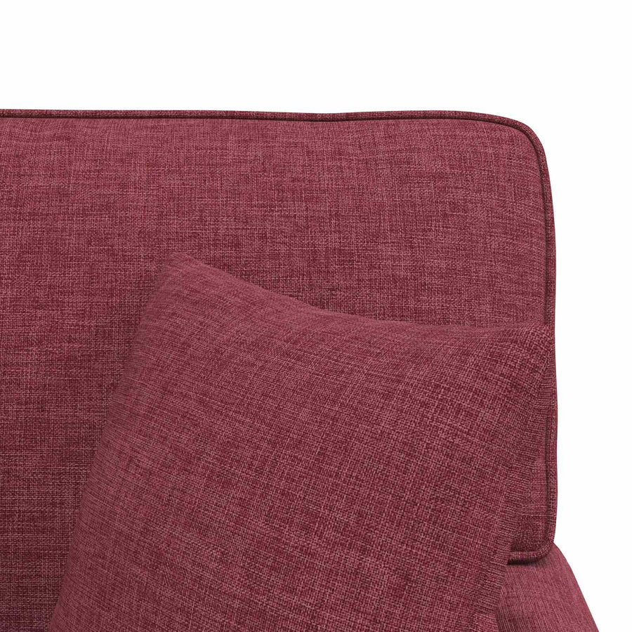 Chaise Lounge Met Rok Met Kussen 91 X 157 X 91 Cm Stof Wijnrood