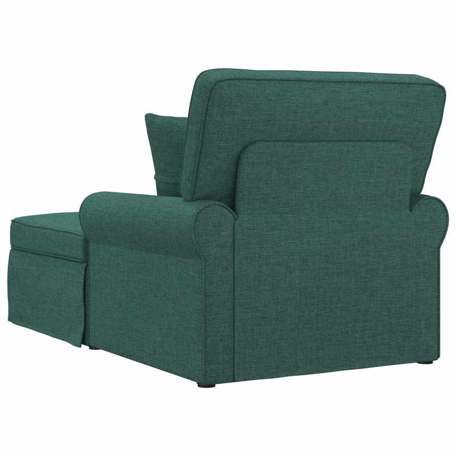 Chaise Lounge Met Rok 91 X 157 X 91 Cm Stof Donkergroen