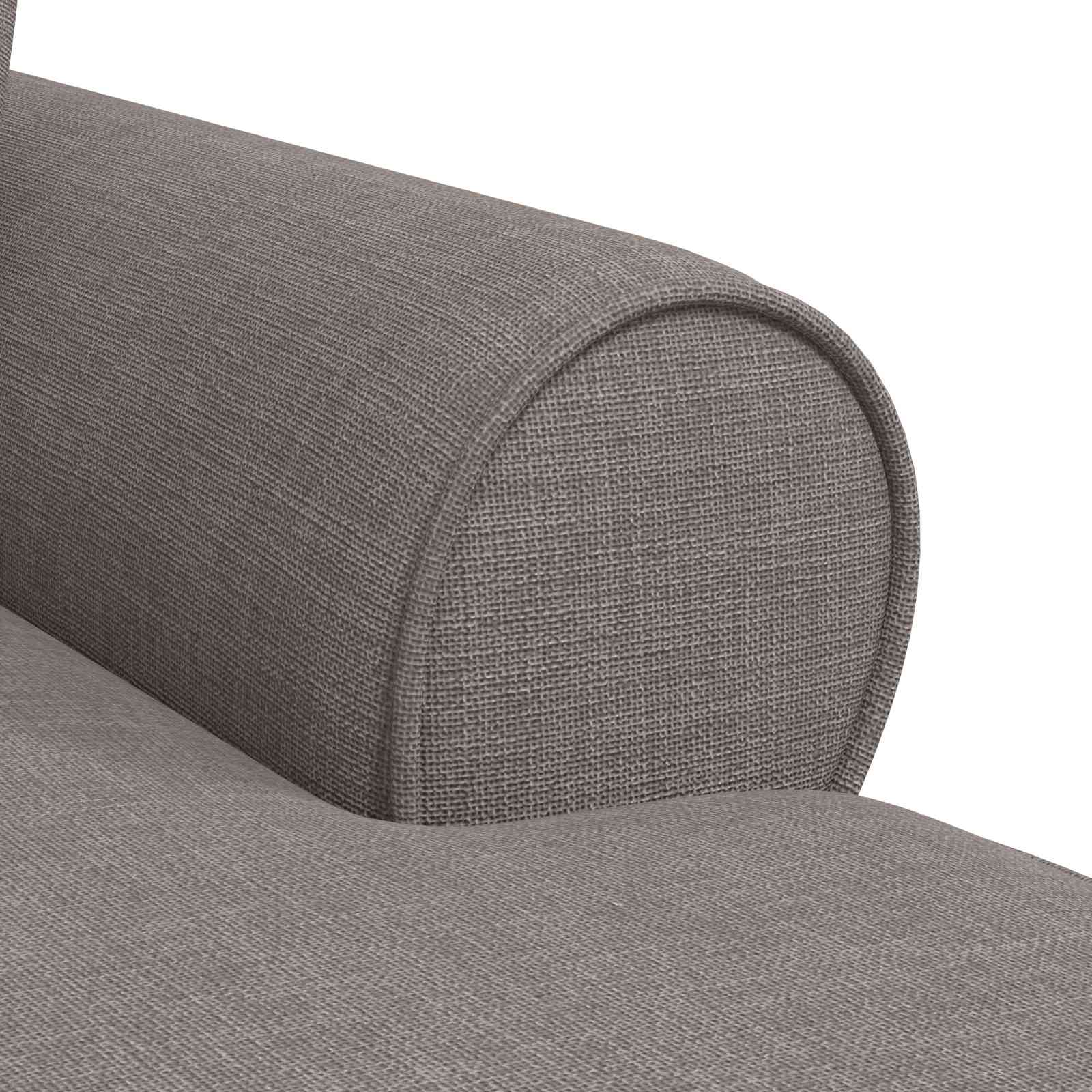 Chaise Lounge Met Rok Met Kussen 91 X 157 X 91 Cm Stof Taupe