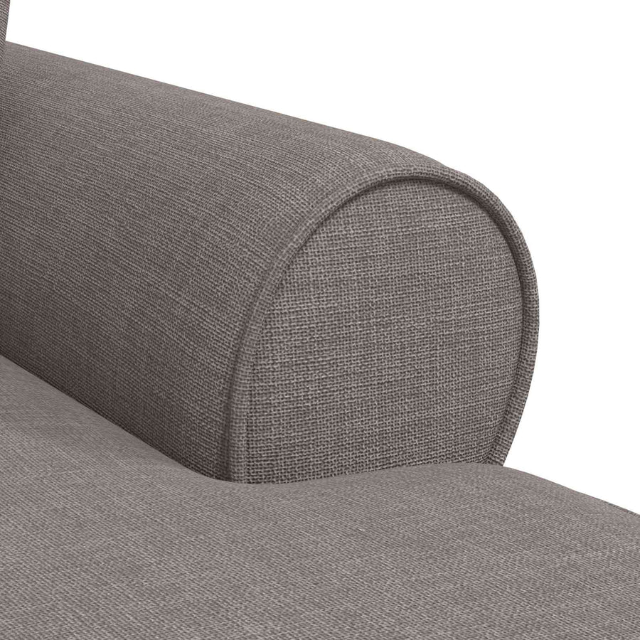 Chaise Lounge Met Rok Met Kussen 91 X 157 X 91 Cm Stof Taupe