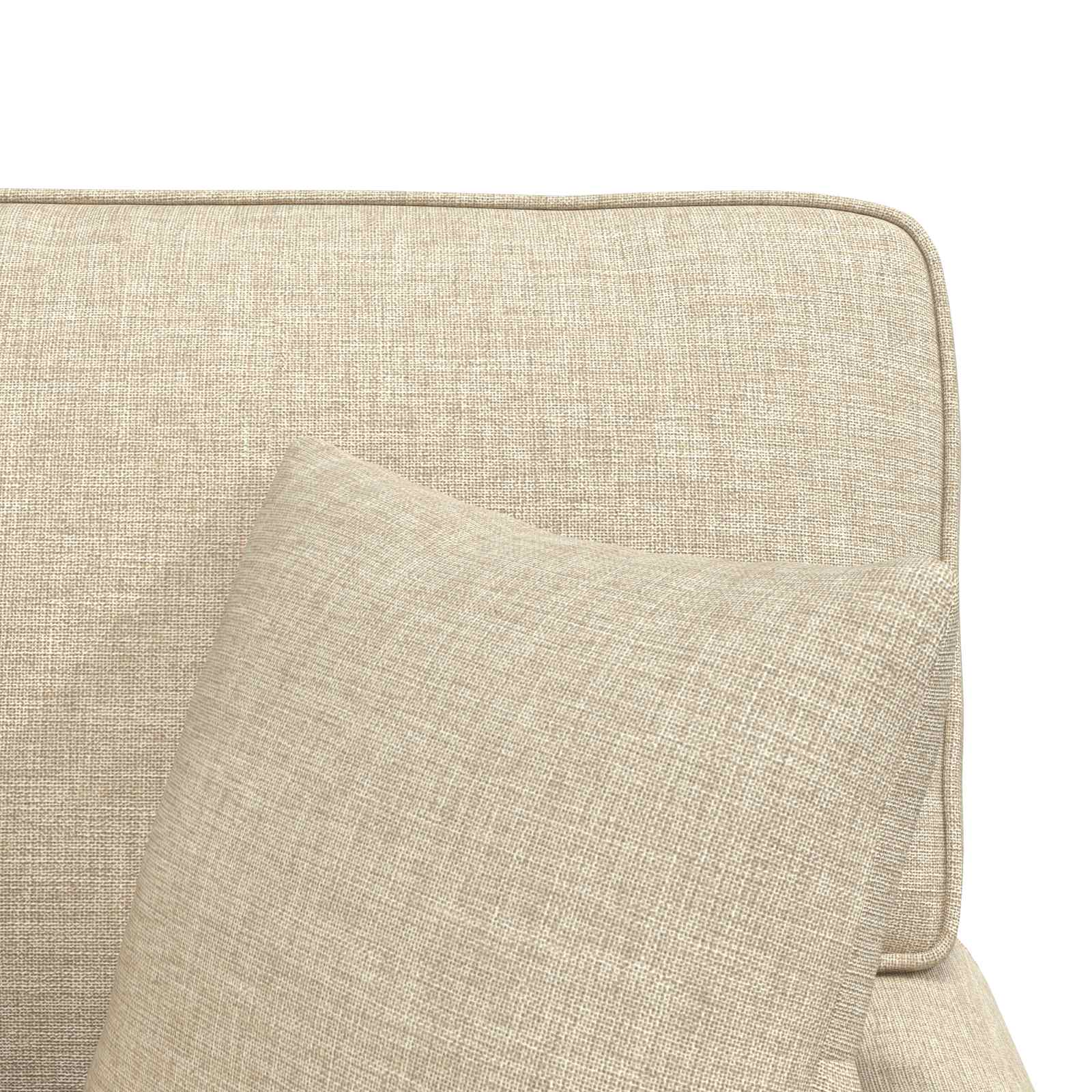 Chaise Lounge Met Rok Met Kussen 91 X 157 X 91 Cm Stof Crème