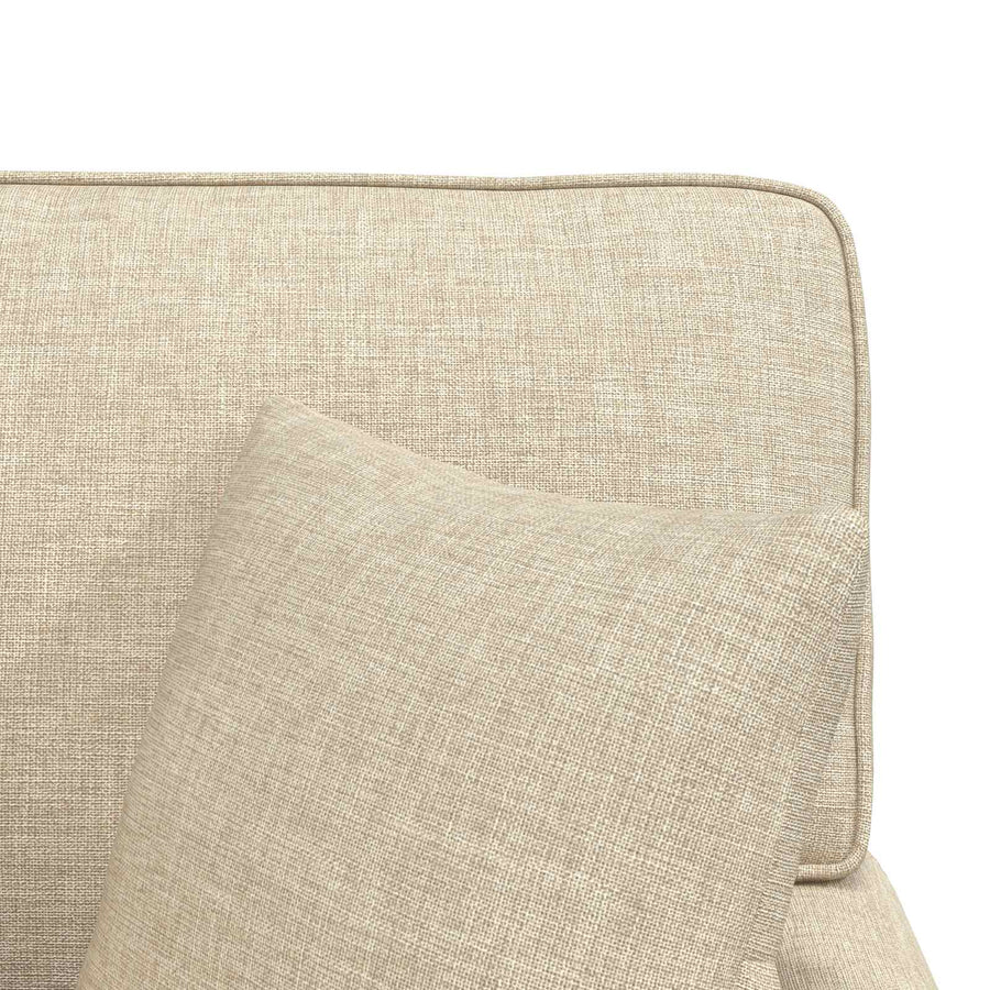 Chaise Lounge Met Rok Met Kussen 91 X 157 X 91 Cm Stof Crème