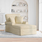 Chaise lounge 91x157x91 cm crème stof