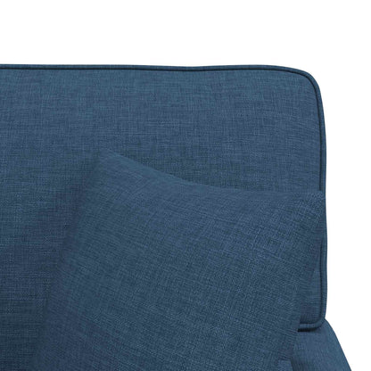 Chaise Lounge Met Rok Met Kussen 91 X 157 X 91 Cm Stof Blauw