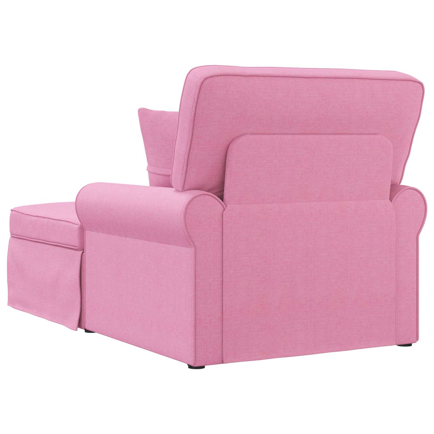 Chaise Lounge Met Rok Met Kussen 91 X 157 X 91 Cm Stof Roze